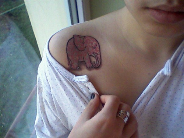 Фото и значение татуировки " Слон ". X_9099287b